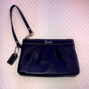 Small Black COACH wristlet